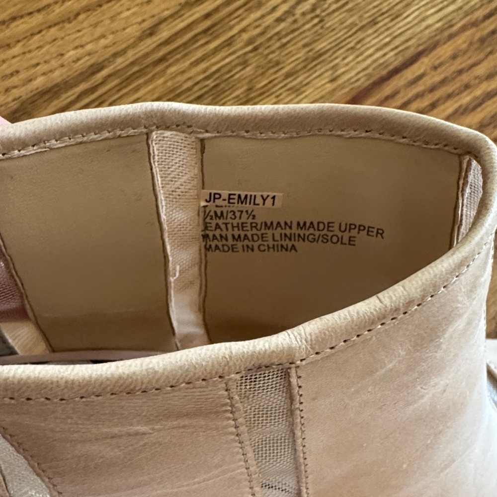 Jessica Simpson Emily Tan Peep-Toe Ankle Booties - Picture 8 of 9